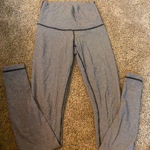 Lululemon black and white striped leggings!!